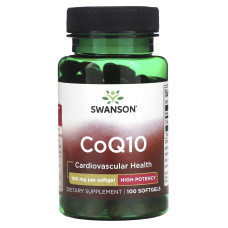 Ультра коензим Q10, Ultra CoQ10, Swanson, 100 мг, 100 гелевих капсул