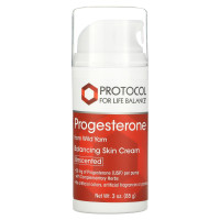 Крем для кожи с прогестероном, Skin Cream, Protocol for Life Balance, липосомальный, без запаха, 85 г
