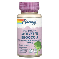 Брокколи, активированный экстракт семян, Broccoli, Solaray, 350 мг, 30 вегетарианских капсул