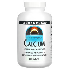 Кальций, Calcium, Source Naturals, 250 таблеток
