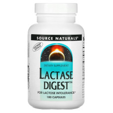 Лактаза (Lactase Digest), Source Naturals, 180 капсул