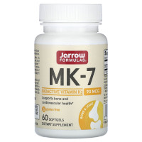 Вітамін К2, МК-7 Vitamin K2, Jarrow Formulas, 90 мкг, 60 м'яких капсул