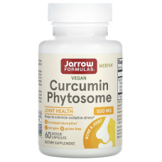 Куркумин, Vegan Curcumin Phytosome, Jarrow Formulas, 500 мг, 60 растительных капсул