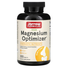 Оптимізатор магнію, Magnesium Optimizer, Jarrow Formulas, 200 таблеток