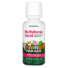 Вітаміни для дітей, Children's Multi-Vitamin, Nature's Plus, Animal Parade, ягідний смак, 236.56 мл.
