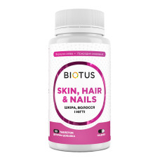 Волосся, шкіра та нігті, Hair, Skin & Nails, Biotus, 60 таблеток