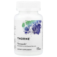 Строительная формула крови, Ferrasorb, Thorne, 60 капсул