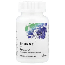 Строительная формула крови, Ferrasorb, Thorne, 60 капсул