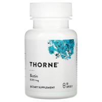 Біотин, Biotin, Thorne, 8000 мкг, 60 капсул