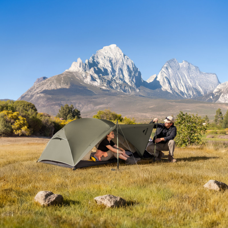 Намет надлегкий двомісний Naturehike Mongar Hiking Tent Pro CNK2550WS037, 20D, зелений