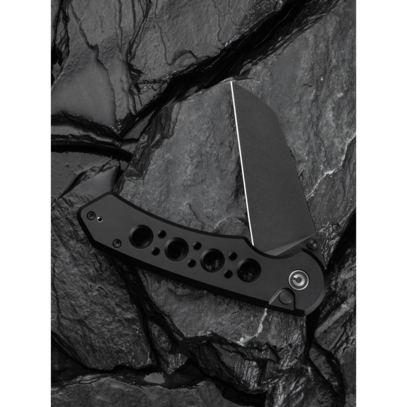 Ніж складаний туристичний Civivi Pragma Prime, (8.9 см) 14C28N / Aluminum чорний