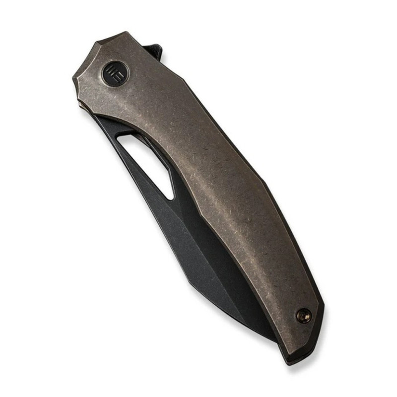 Ніж складаний туристичний WE Knife Ignio Mystery Box, (8.4 см) CPM 20CV / титан 6AL4V бронзовий