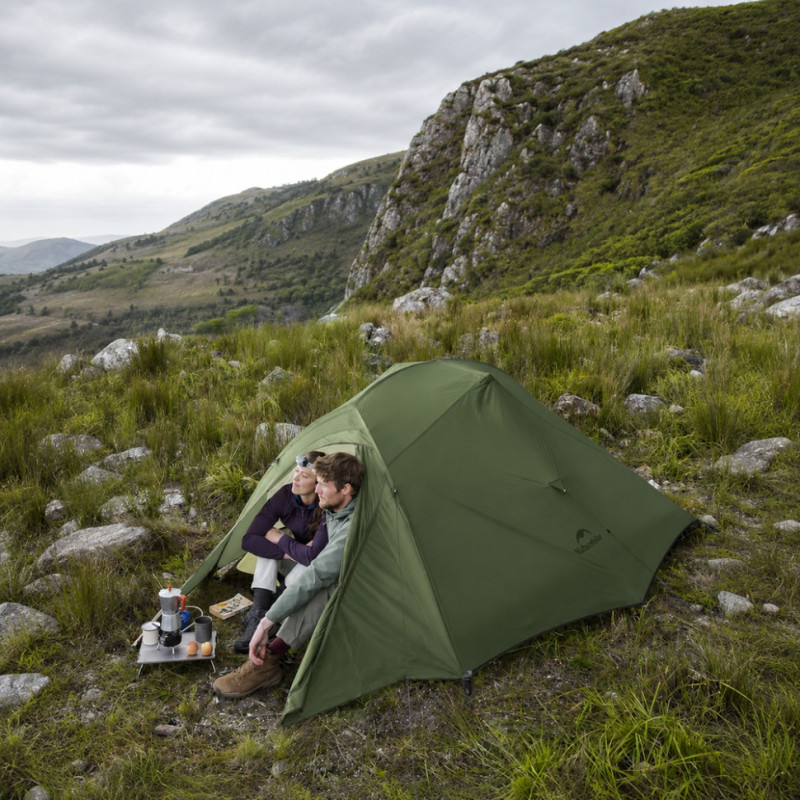 Намет надлегкий тримісний Naturehike Cloud Up Pro CNK2350WS020, 20D, зелений
