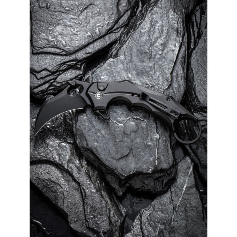 Ніж складаний кишеньковий Civivi Incisor II, (5.1 см) Nitro-V / Aluminum чорний