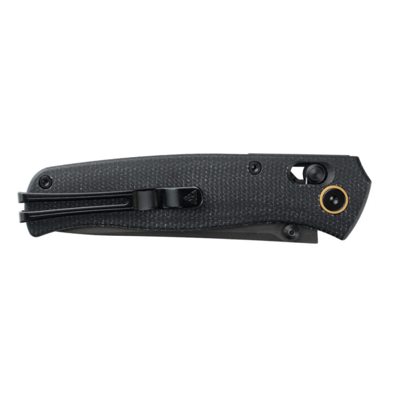 Ніж складаний туристичний SRM Medal (8,2 см) 140Cr / Micarta, чорний