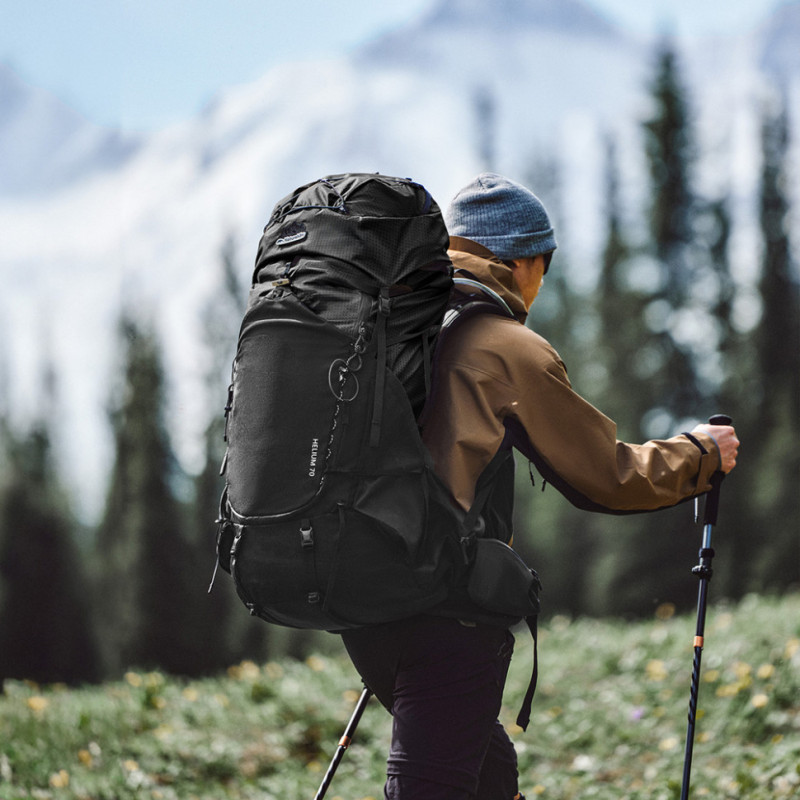 Рюкзак туристичний Naturehike Helium CNK2450XB014, 70 л, чорний, M