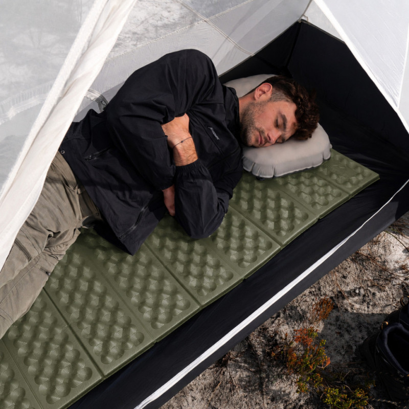 Килимок туристичний складаний одномісний Naturehike CNK2650WS027, 185 х 56 х 2.6 см зелений
