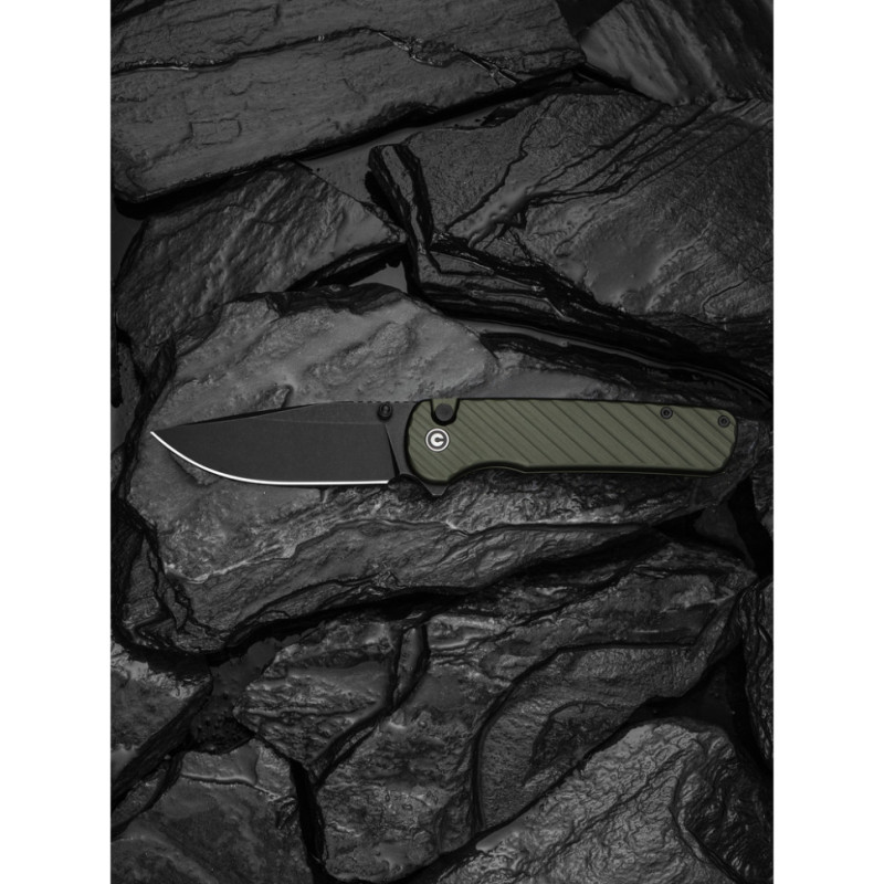 Ніж складаний туристичний Civivi Iron Tide (8.2 см) 14C28N / Aluminum зелений
