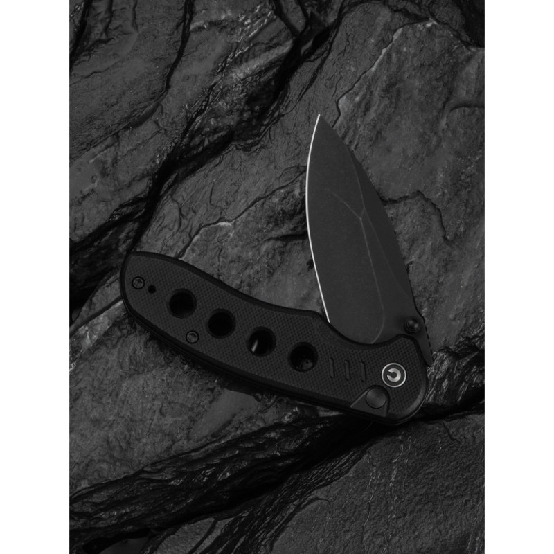 Ніж складаний кишеньковий Civivi Triptych, (7.6 см) 14C28N / G10 чорний