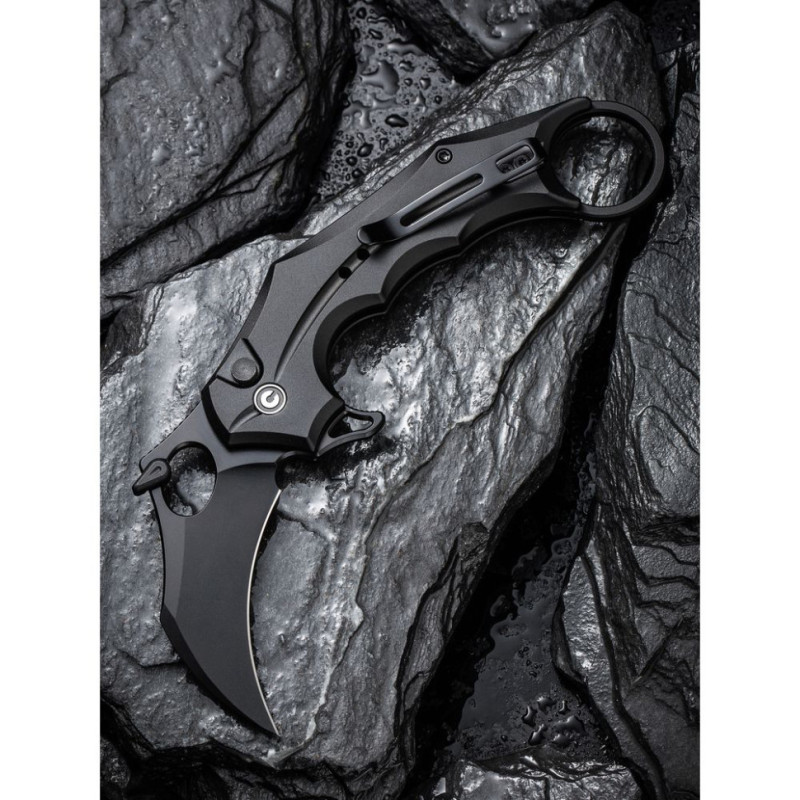 Ніж складаний кишеньковий Civivi Incisor II, (5.1 см) Nitro-V / Aluminum чорний