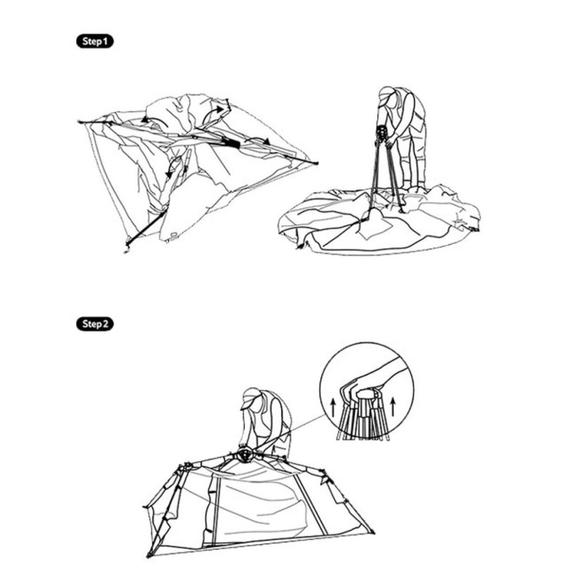 Тент для кемпінгу Naturehike CNK2450WS021, бежевий