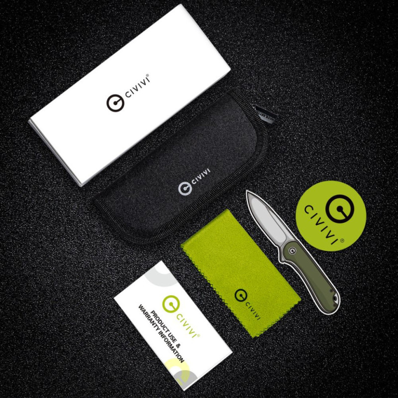 Ніж складаний кишеньковий Civivi Incisor II, (5.1 см) Nitro-V / Aluminum чорний
