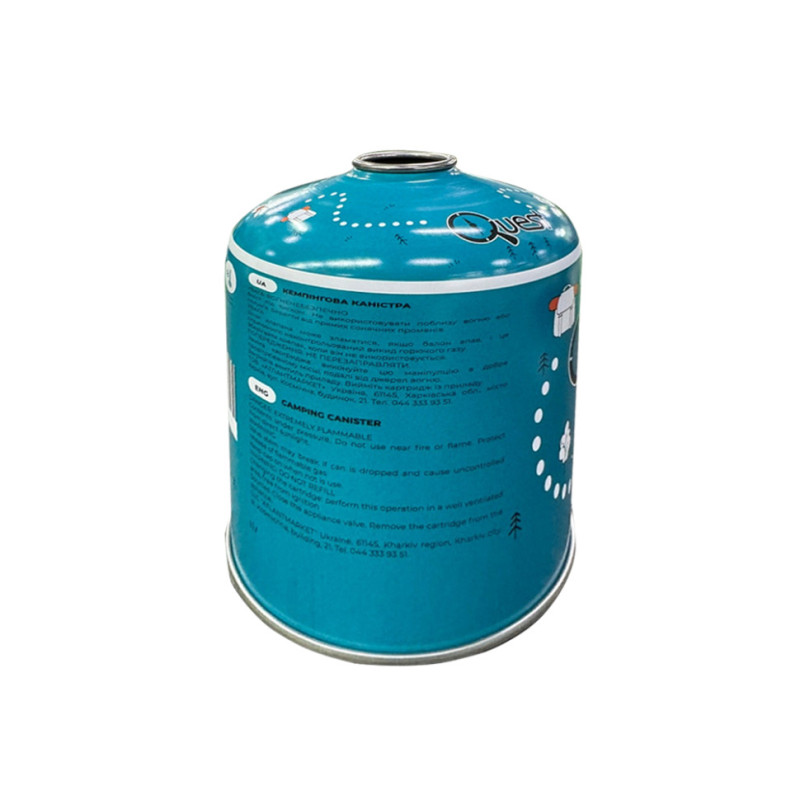 Газовий балон різьбовий бутановий Quest, 450гр