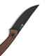 Ніж фіксований туристичний Civivi Carveth (9,1 см) AEB-L / Wood дерево з чохлом