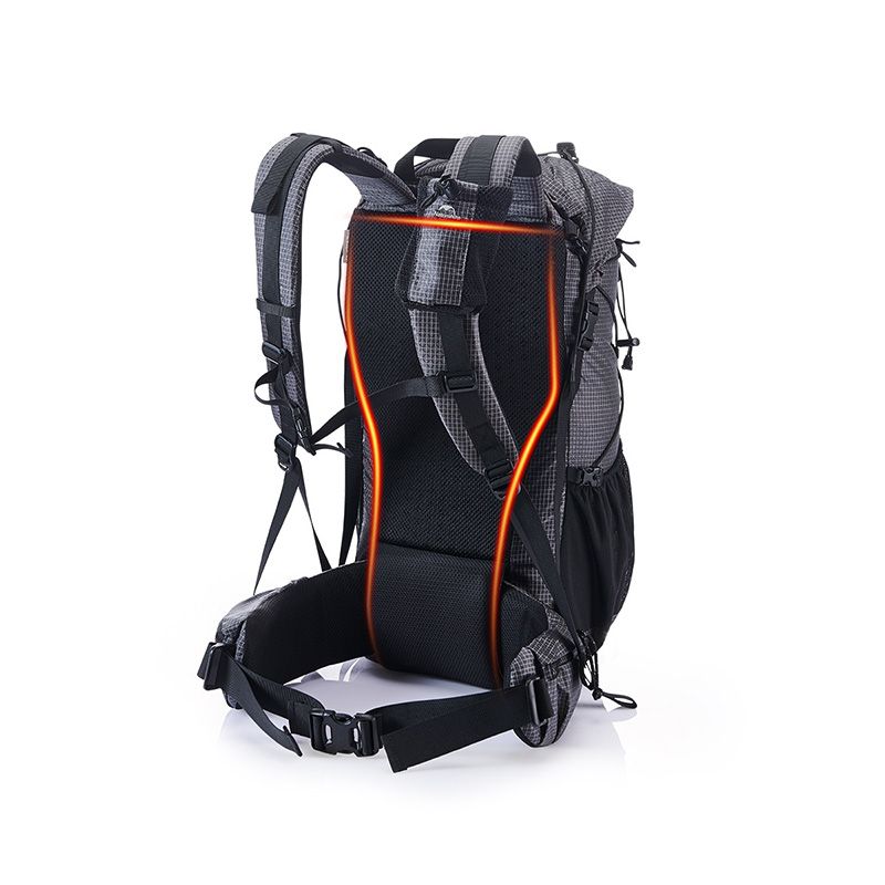 Рюкзак туристичний Naturehike Rock NH19BP095, 60+5 л, графіт в клітинку