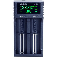 Зарядний пристрій Liitokala Lii-S2, 2 канала, Ni-Mh/Li-ion/LiFePo4, USB, LCD, Box