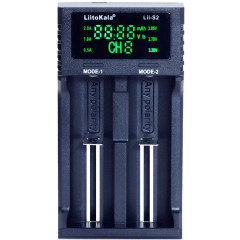 Зарядний пристрій Liitokala Lii-S2, 2 канала, Ni-Mh/Li-ion/LiFePo4, USB, LCD, Box