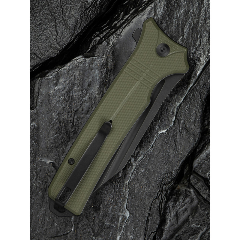 Ніж складаний туристичний Civivi Neurohaptic, (9.5 см) Nitro-V / G10 темно-зелений