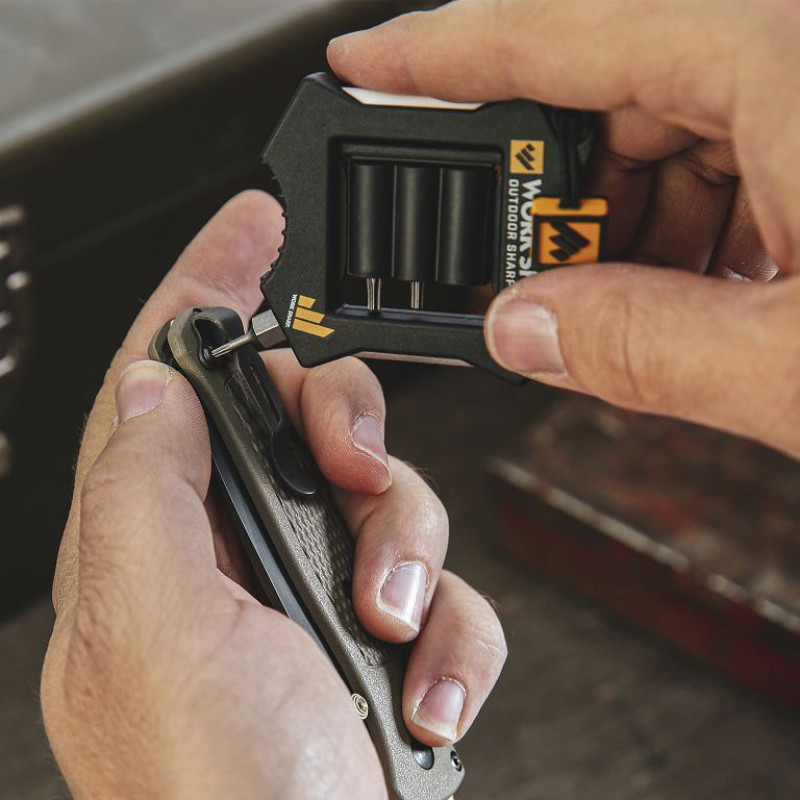 Акційний набір Work Sharp Точилка механічна The Precision Adjust Knife Sharpener WSBCHPAJ-I + Точилка механічна Micro WSEDCMCR