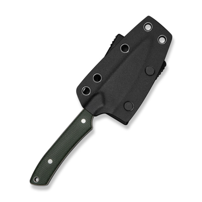 Ніж фіксований кишеньковий Civivi High Grass Field Knife (7,4 см) 14C28N / Micarta зелений з чохлом