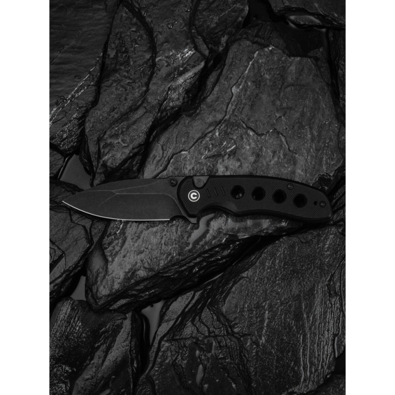 Ніж складаний кишеньковий Civivi Triptych, (7.6 см) 14C28N / G10 чорний