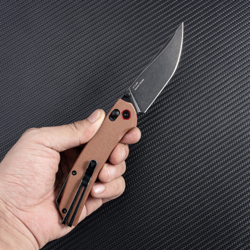 Ніж складаний SRM Asika 411L-MN, коричневий