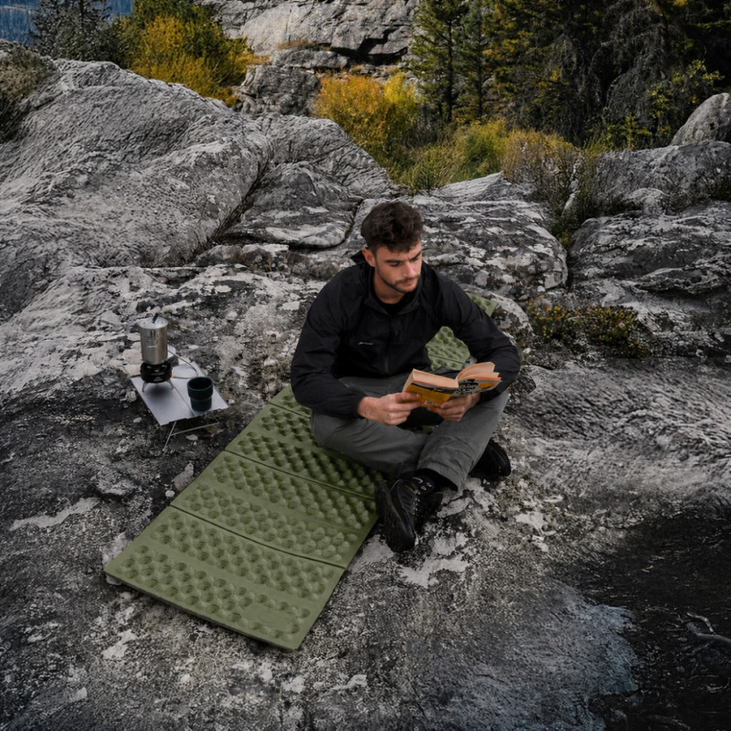 Килимок туристичний складаний одномісний Naturehike CNK2650WS027, 185 х 56 х 2.6 см зелений