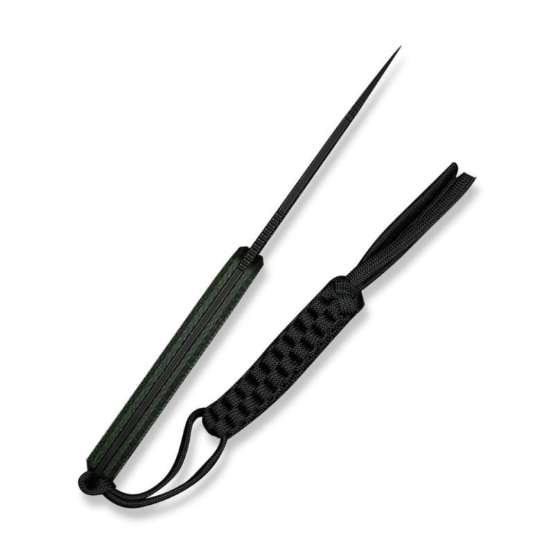 Ніж фіксований тактичний Civivi Timberbark, (8.1 см) 14C28N / Micarta темно-зелений