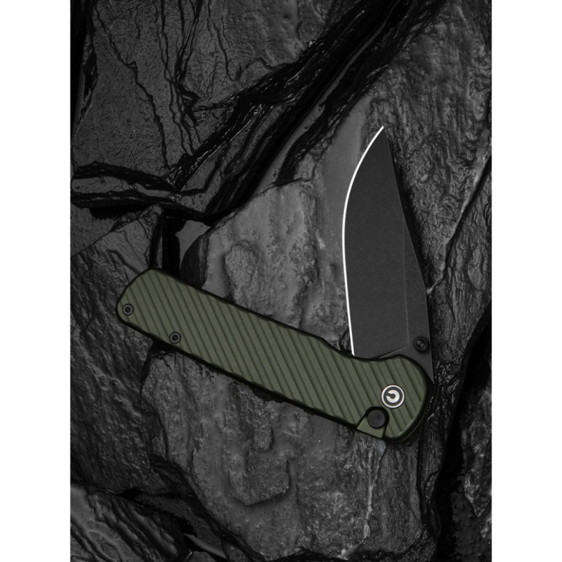 Ніж складаний туристичний Civivi Iron Tide (8.2 см) 14C28N / Aluminum зелений
