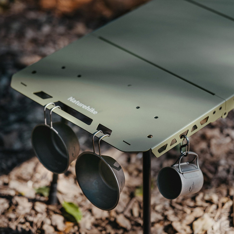 Складаний стіл Naturehike CNK2450JJ025, 80х40 см, алюміній, чорний