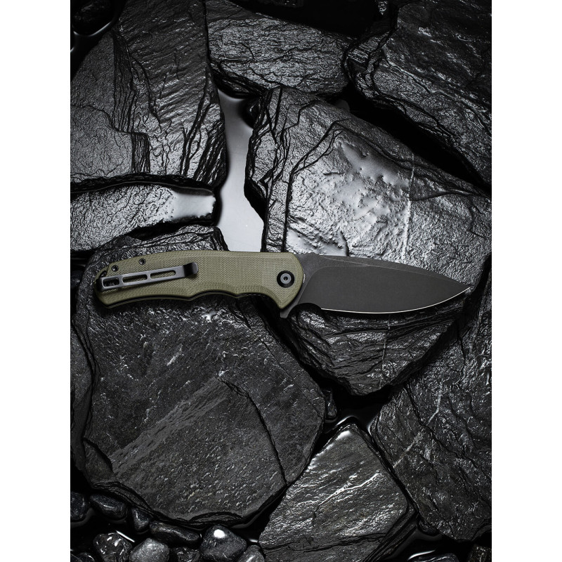 Ніж складаний туристичний Civivi Praxis, (9.5 см) 9Cr18MoV / G10 зелений