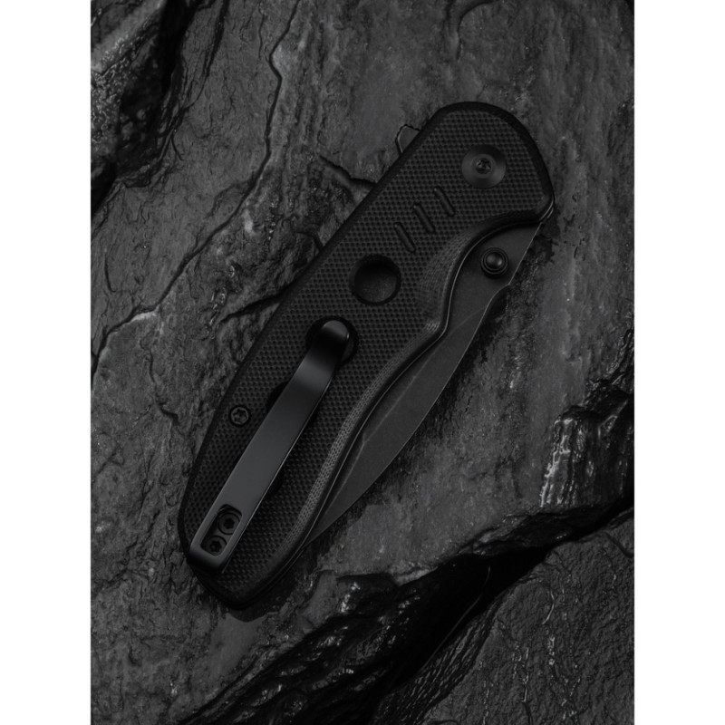 Ніж складаний кишеньковий Civivi Triptych, (7.6 см) 14C28N / G10 чорний