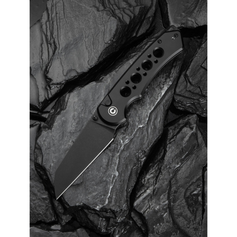 Ніж складаний туристичний Civivi Pragma Prime, (8.9 см) 14C28N / Aluminum чорний