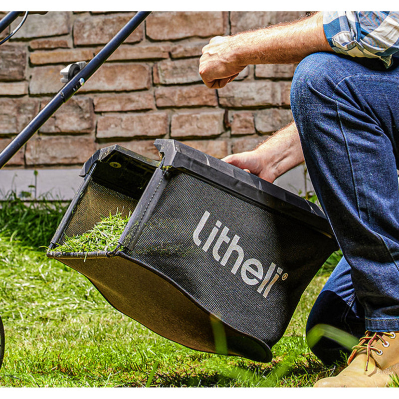 Акумуляторна газонокосарка Litheli, живлення від павербанку (УМБ Litheli Power Bank 20000 mAh, 45 W, 4А SE в комплекті)