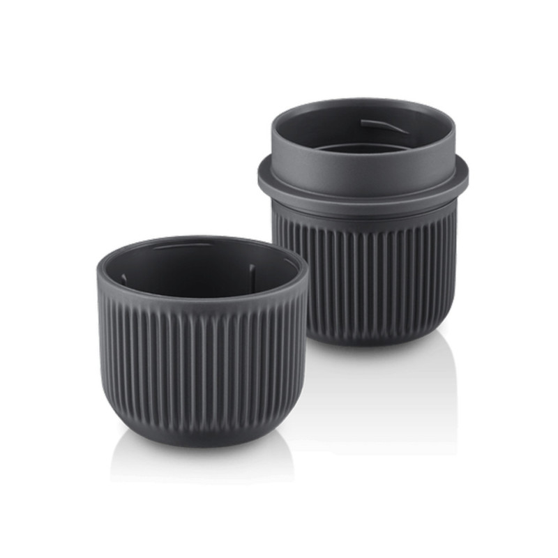 Портативна еспресо-кавоварка Wacaco Nanopresso сіра з чохлом, механічна, для меленої кави