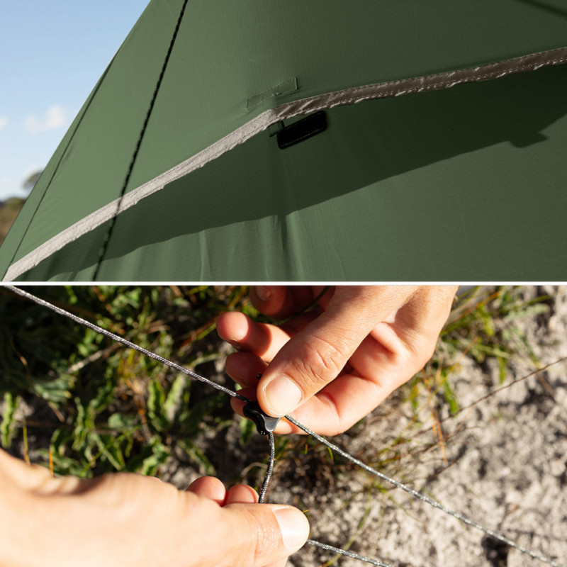Намет надлегкий тримісний Naturehike Cloud Up Pro CNK2350WS020, 20D, зелений