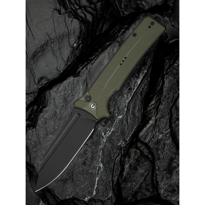 Ніж складаний туристичний Civivi Neurohaptic, (9.5 см) Nitro-V / G10 темно-зелений