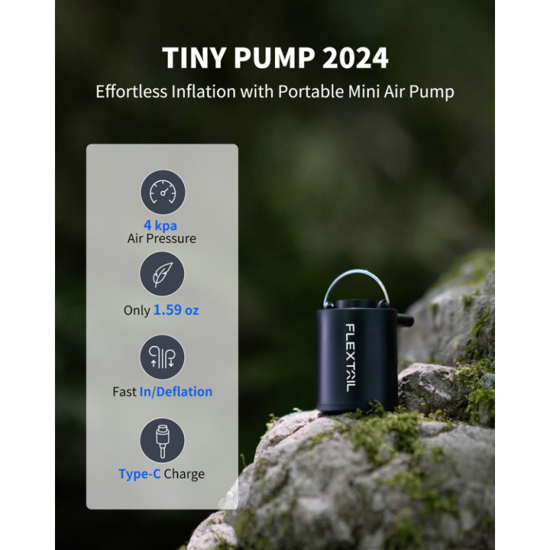 Насос кемпінговий Flextail Tiny Pump, чорний