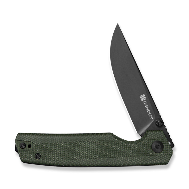 Ніж складаний кишеньковий Sencut Stria, (7,9 см) D2 / Micarta зелений
