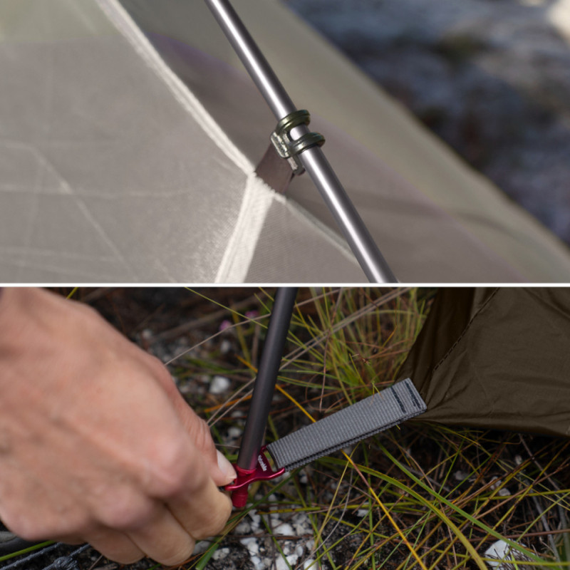 Намет надлегкий тримісний Naturehike Cloud Up Pro CNK2350WS020, 20D, зелений